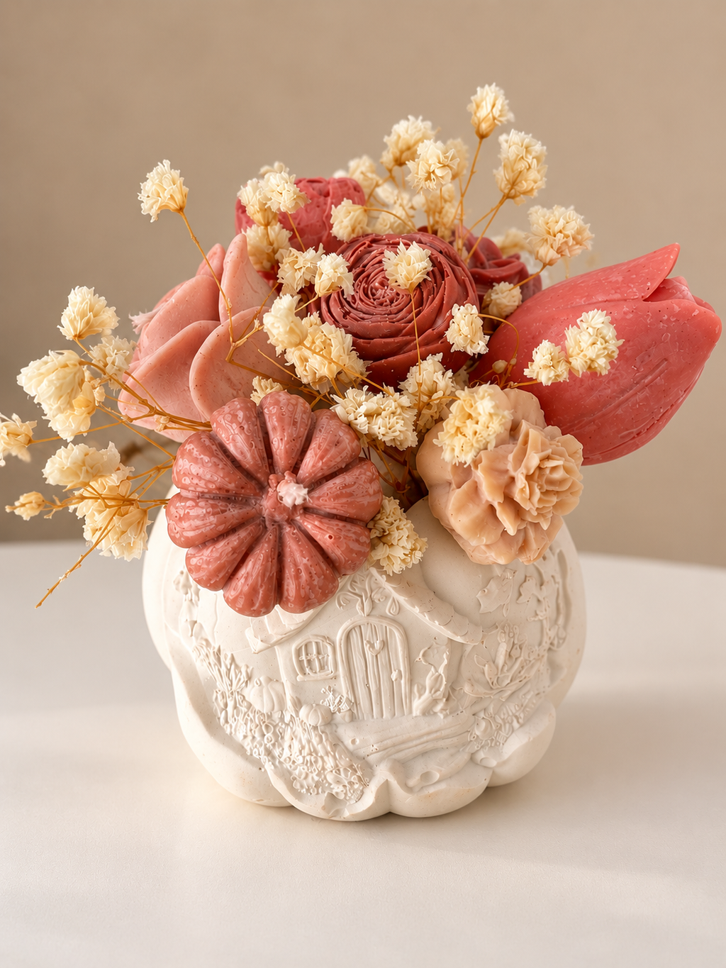 Arranjo de velas de Outono