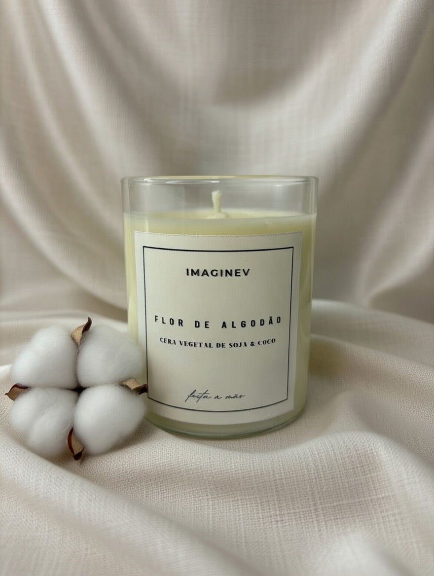 Vela Flor de Algodão