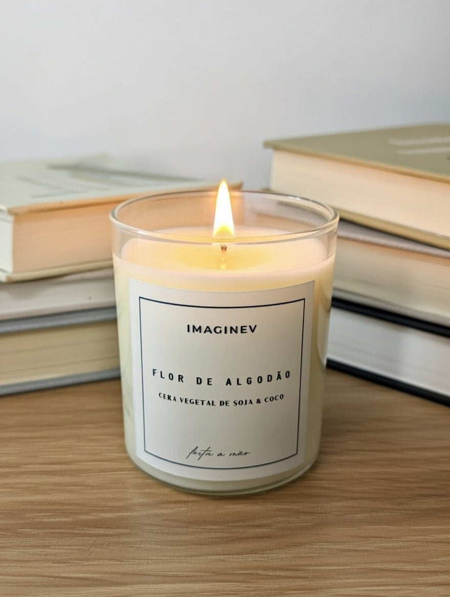 Vela Flor de Algodão