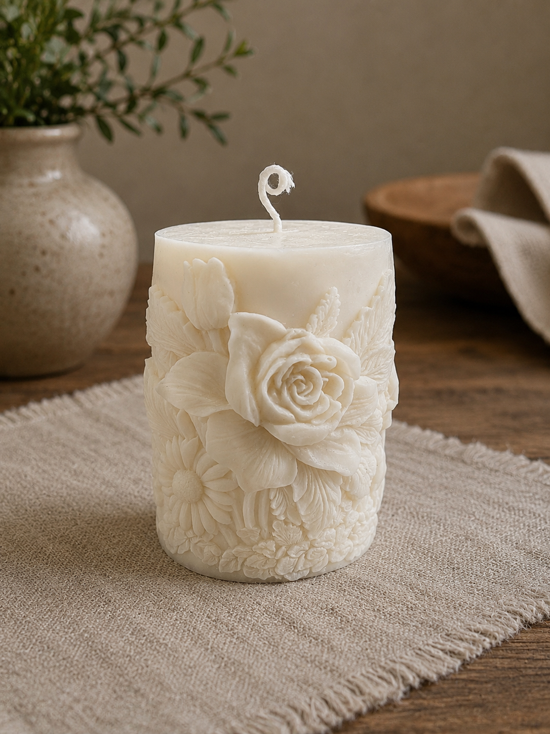 Conjunto de Velas Floral Serenity
