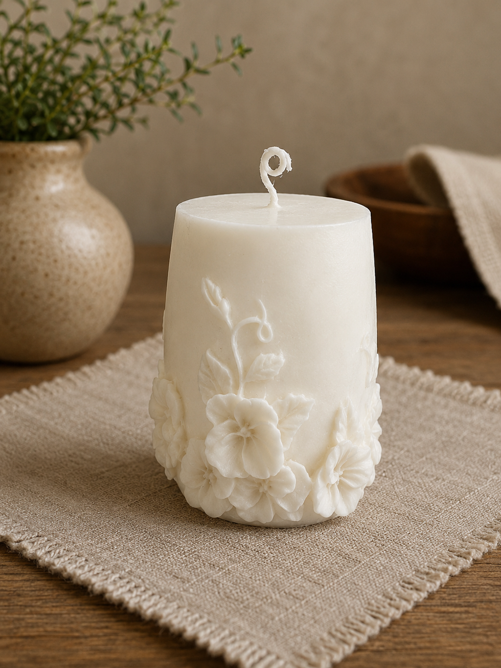 Conjunto de Velas Floral Serenity
