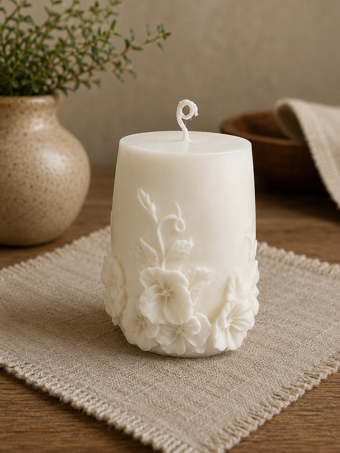 Conjunto de Velas Floral Serenity